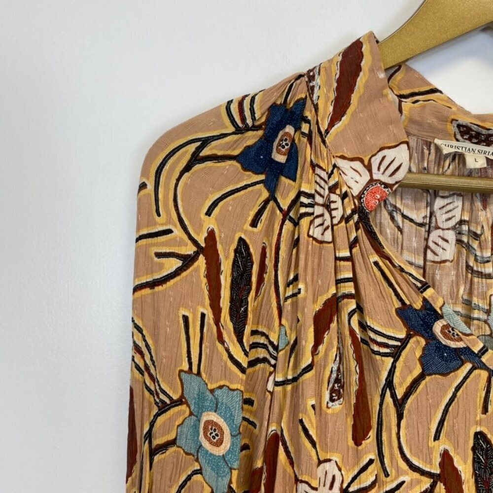 Christian Sirano Floral Blouse - Picture 4 of 12